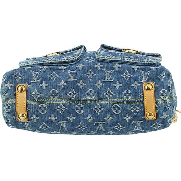 Louis Vuitton Monogram Denim Blue GM Shoulder Bag - Picture 5 of 8